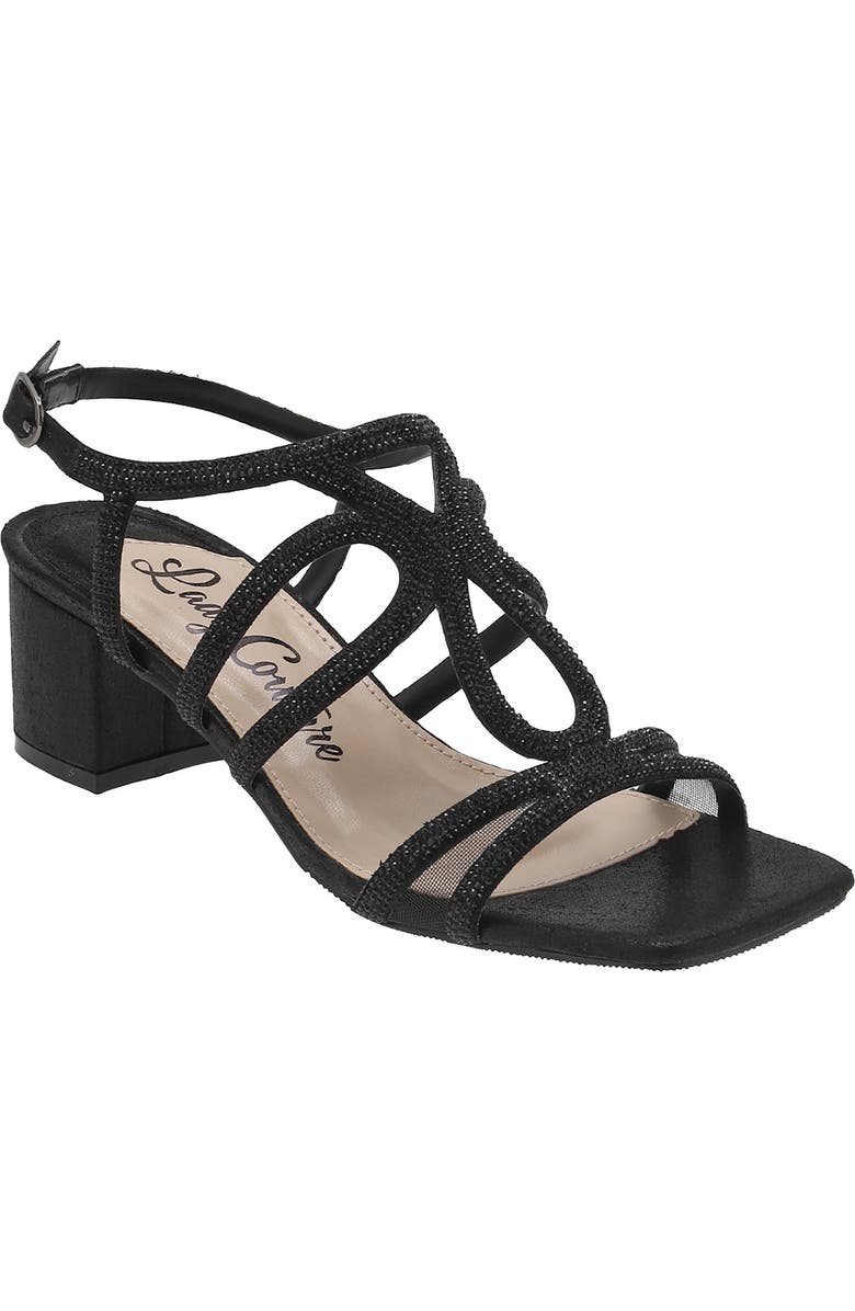 LADY COUTURE Devinenr Sandal, Main, color, Black