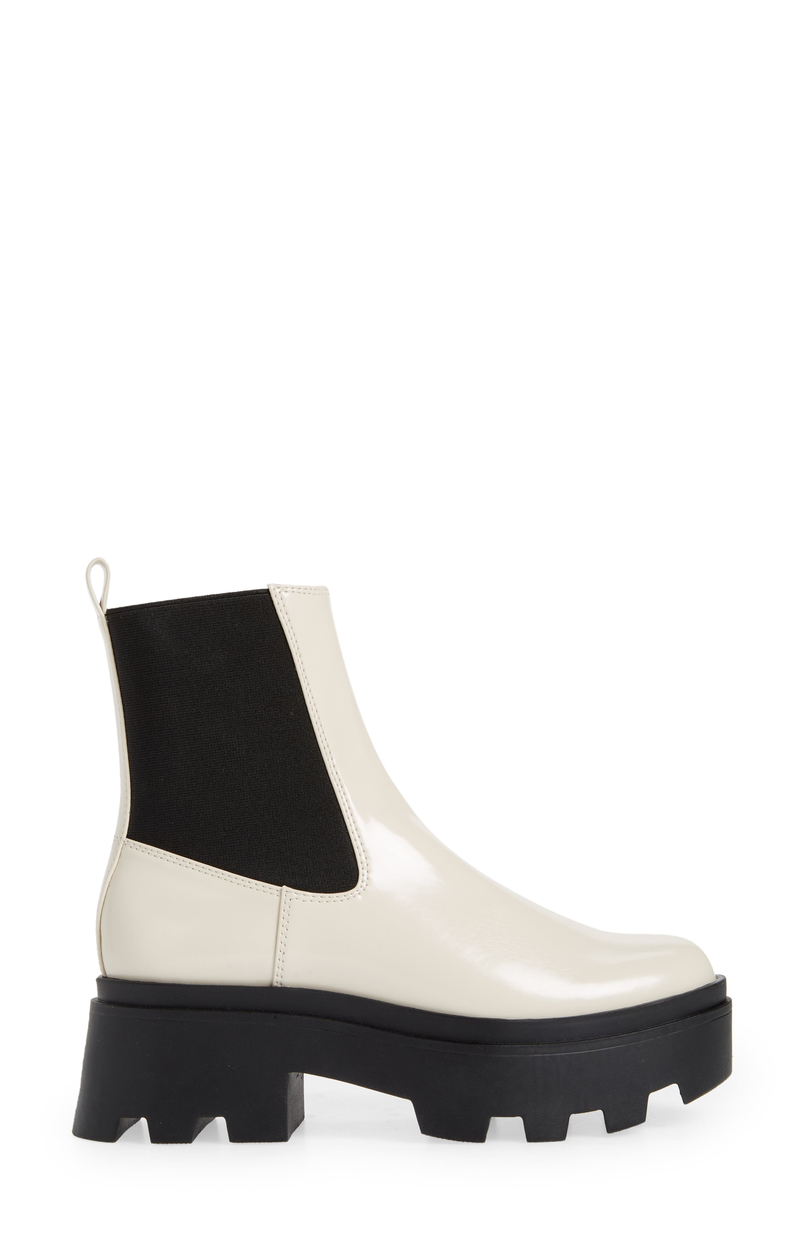 Iris Lug Chelsea Boot, Alternate, color, IVORY