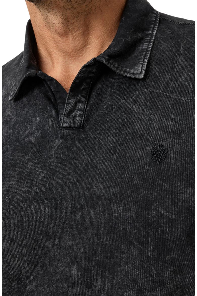 Carsten Johnny Collar Polo, Alternate, color, BLACK