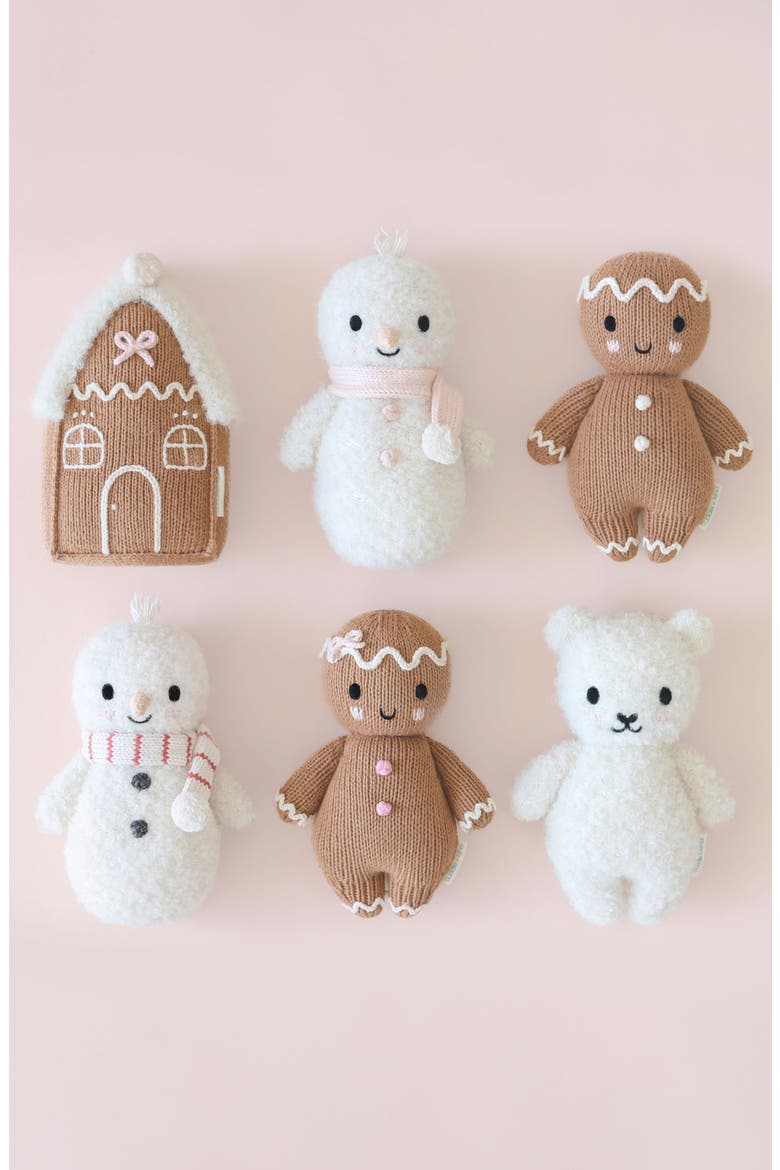 Baby Snowman Stuffed Animal, Alternate, color, WHITE