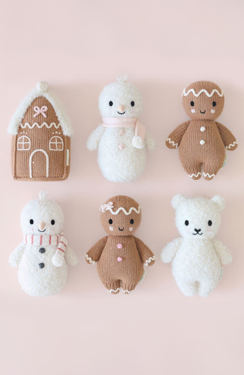 cuddle+kind Baby Snowman Stuffed Animal, Alternate, color, White