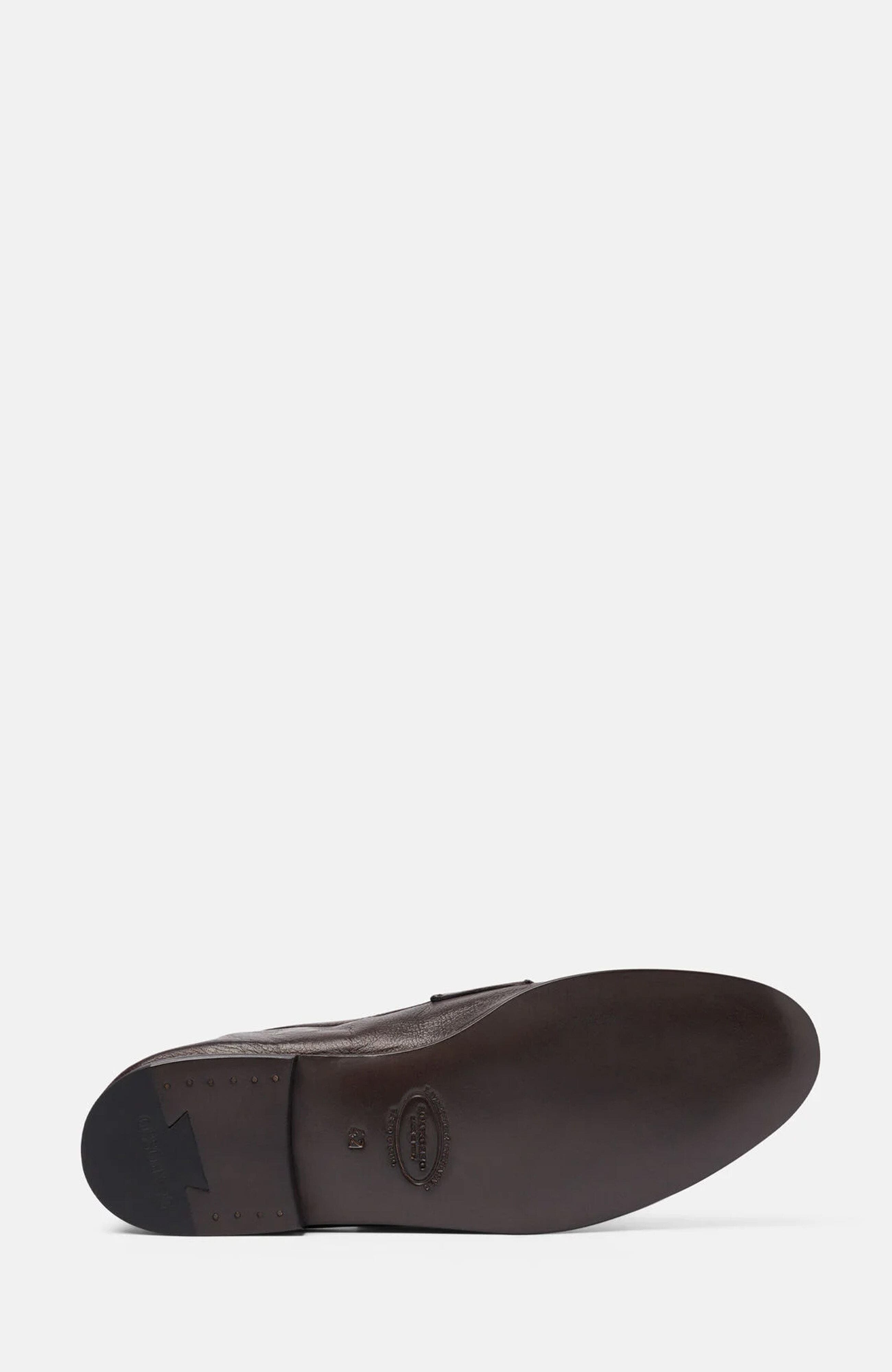 SCAROSSO Nathan Loafers, Alternate, color, Dark Brown - Calf