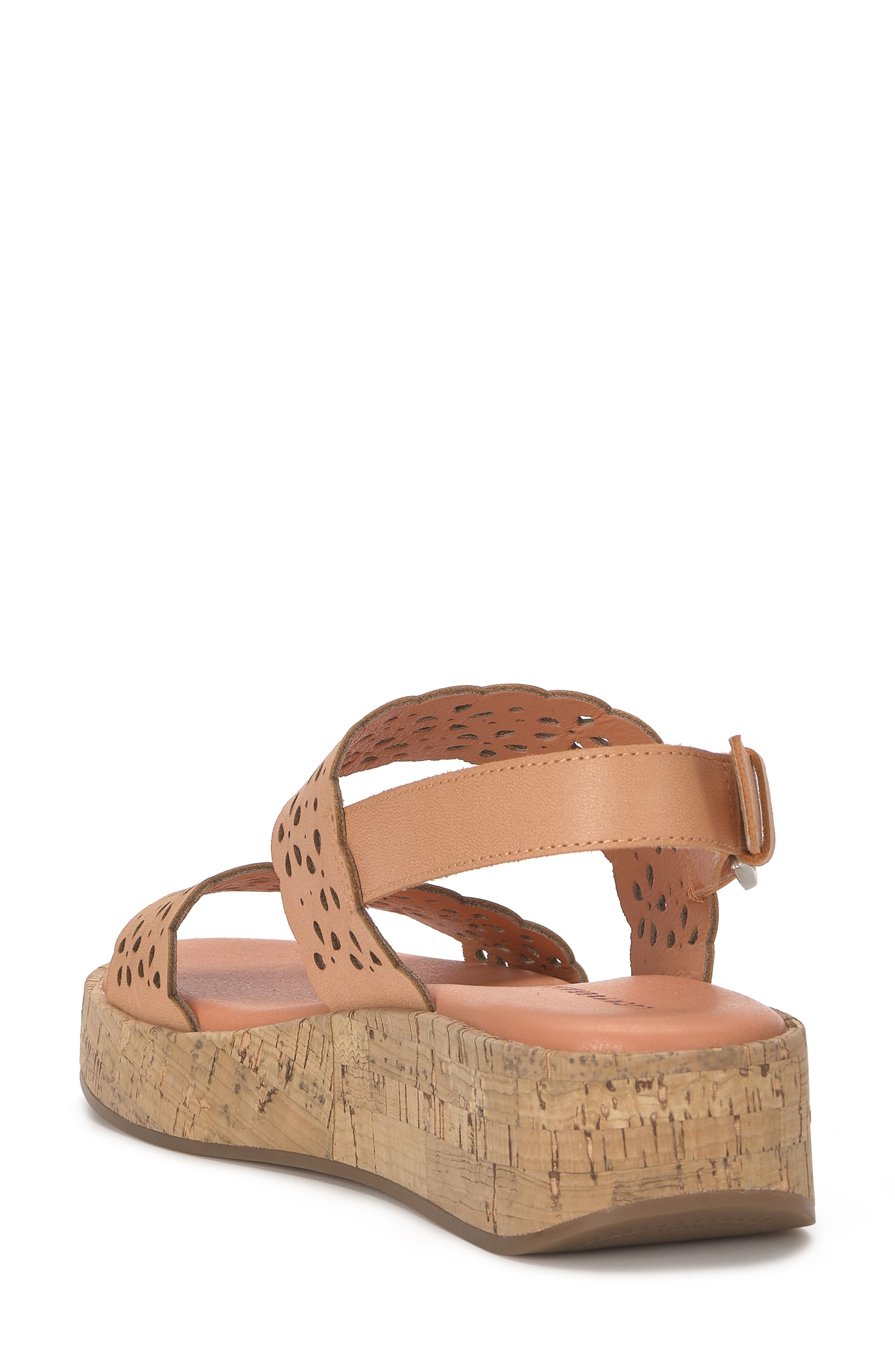 Elsie Wedge Sandal, Alternate, color, SUNSET PEACH