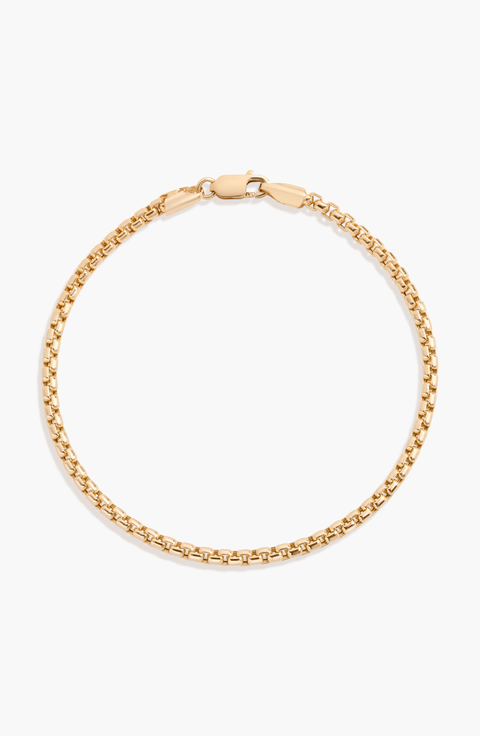 Round Box Chain Bracelet