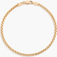 Aurate Round Box Chain Bracelet