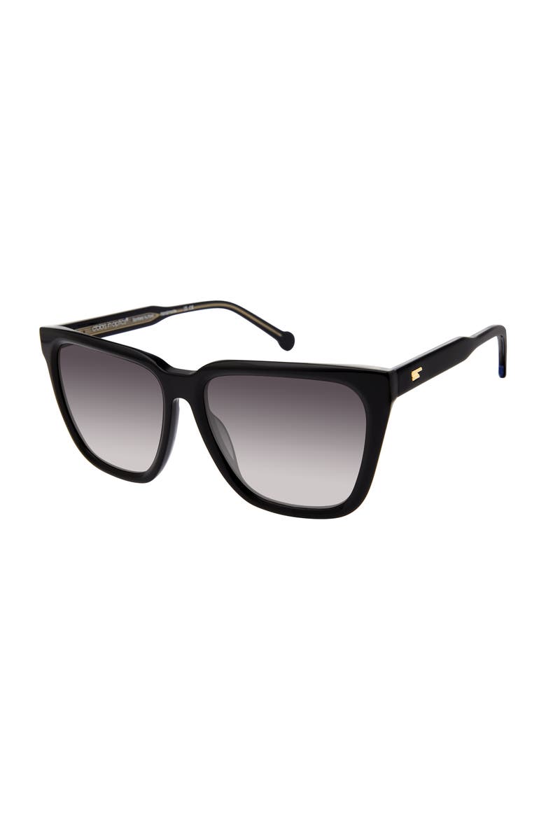 Calypso Sunglasses, Main, color, Glossy Black