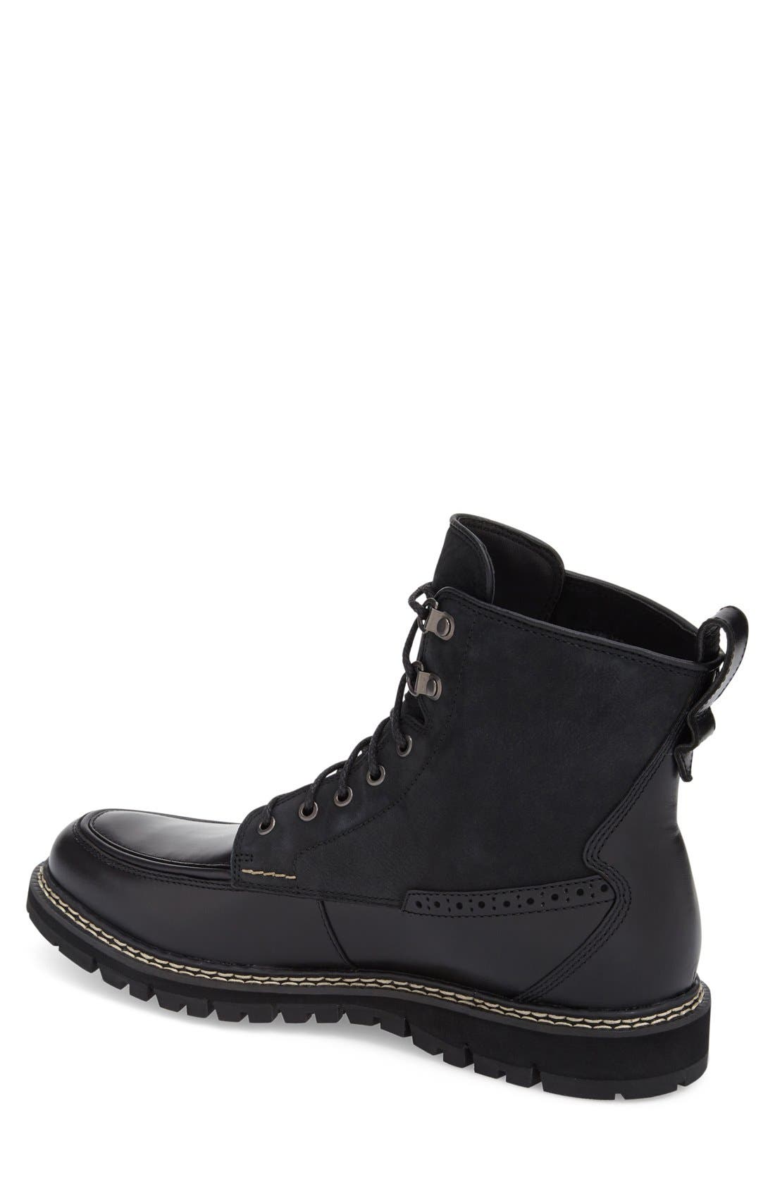 'Britton Hill' Waterproof Boot, Main, color, BLACK