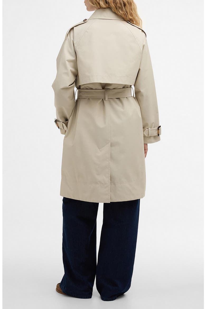 Maia Waterproof Trench Coat, Alternate, color, MIST / DRESS NAVY TARTAN
