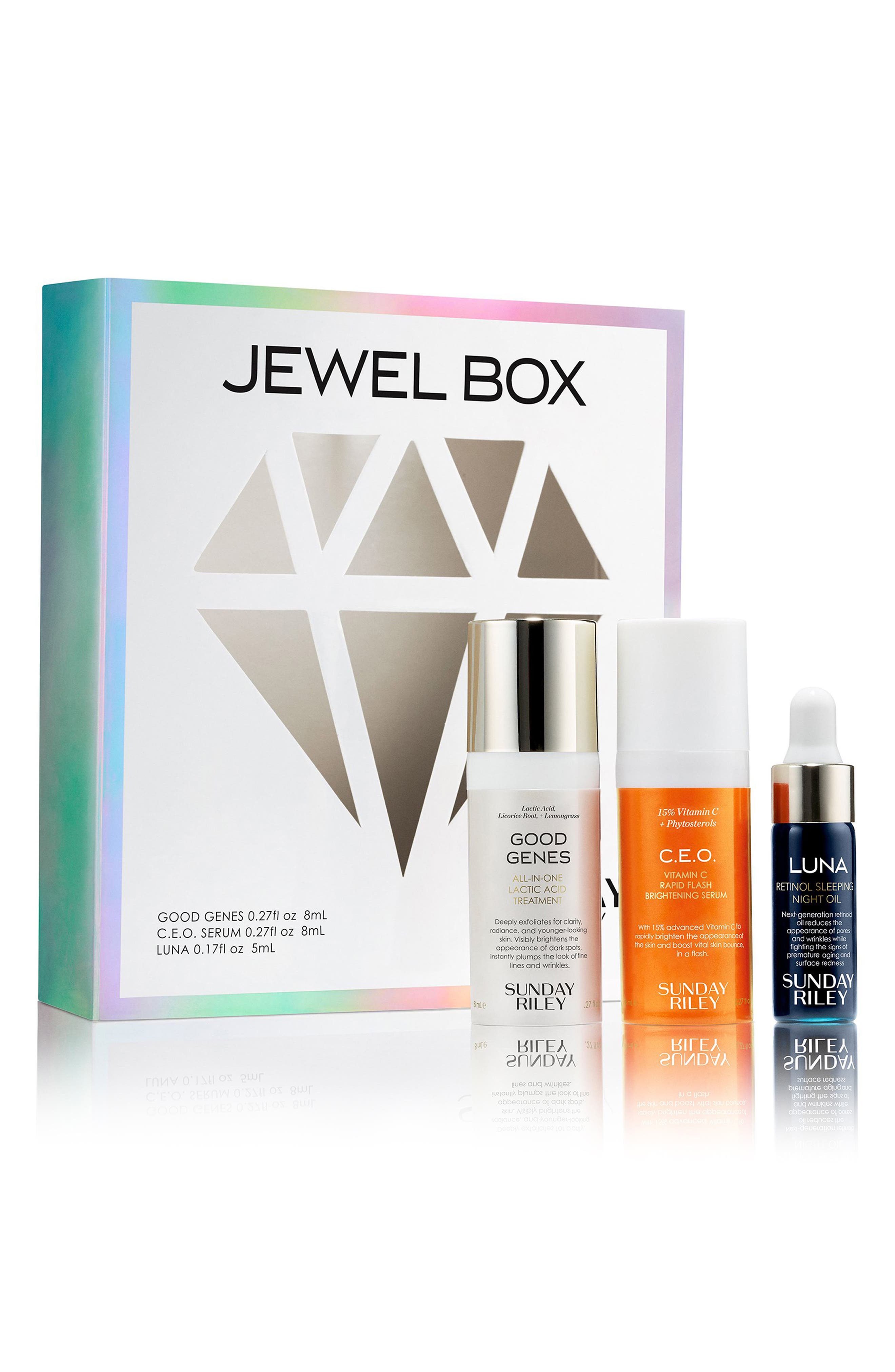 Sunday Riley Jewel Box Travel Size Skin Care Set $64 Value