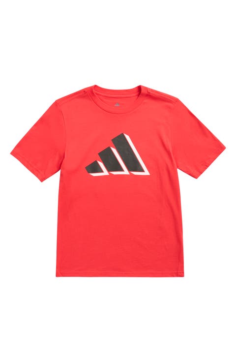 Kids' Cotton Jersey 3-Bar Logo T-Shirt (Big Kid)