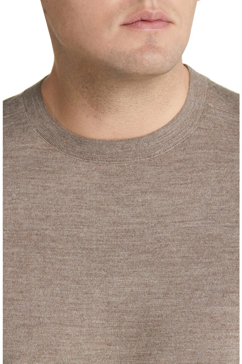 Tech Smart Crewneck Wool Blend Sweater, Alternate, color, TAN GREIGE