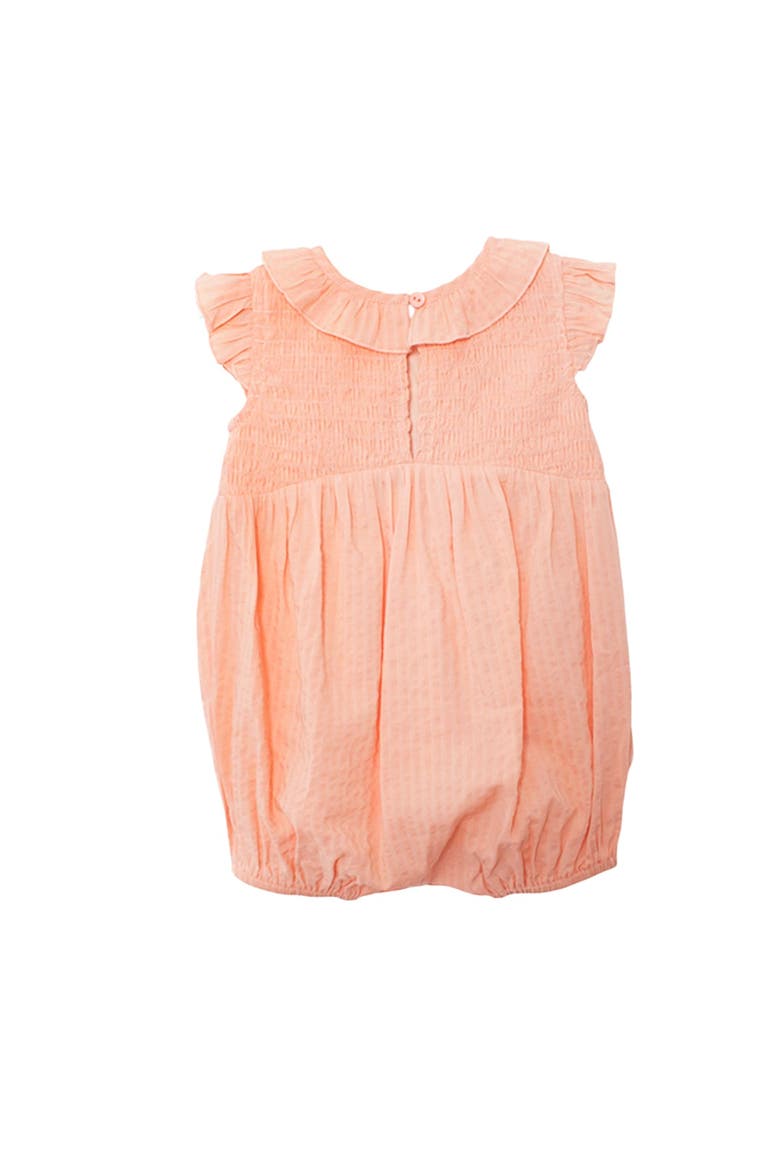 Jane Ruffled Short Sleeve Romper, Alternate, color, Pink