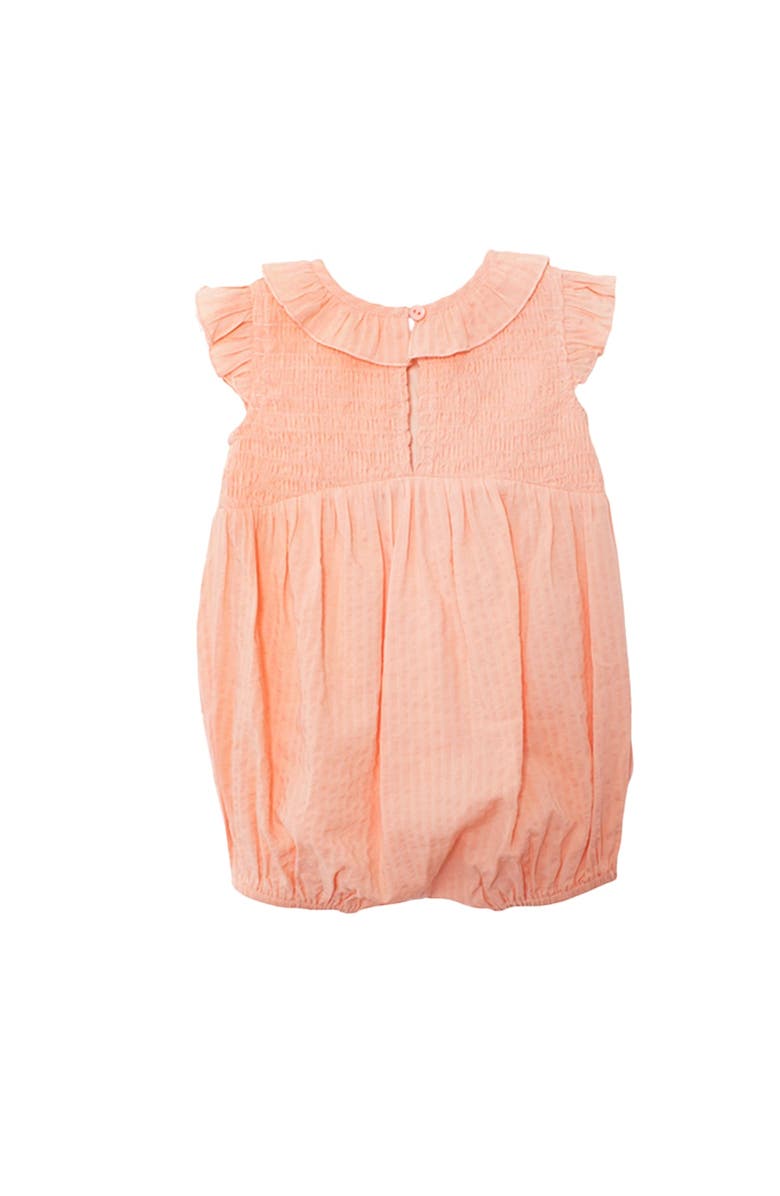 Mabel + Honey Jane Ruffled Short Sleeve Romper, Alternate, color, Pink
