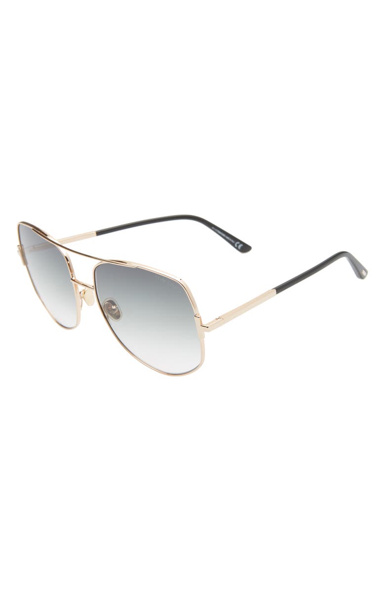 Lennox 62mm Oversize Aviator Sunglasses