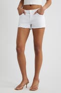YMI Low Rise Frayed Hem Denim Shorts