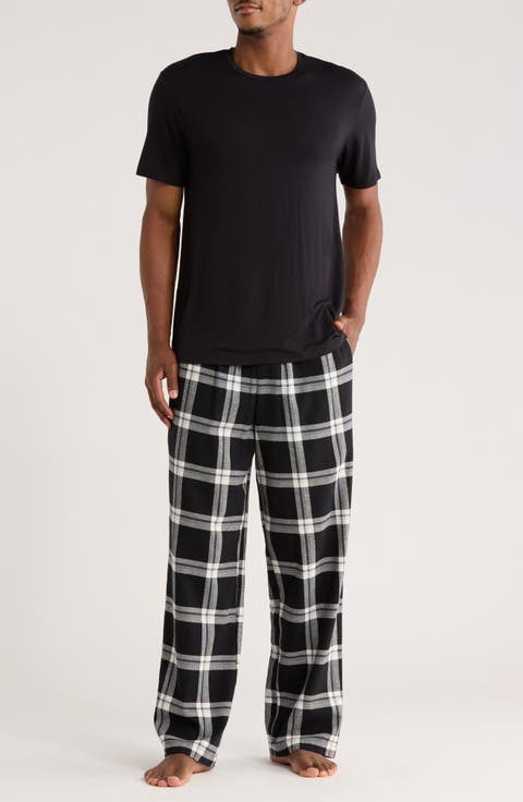 T-Shirt & Flannel Pajama Pants Set