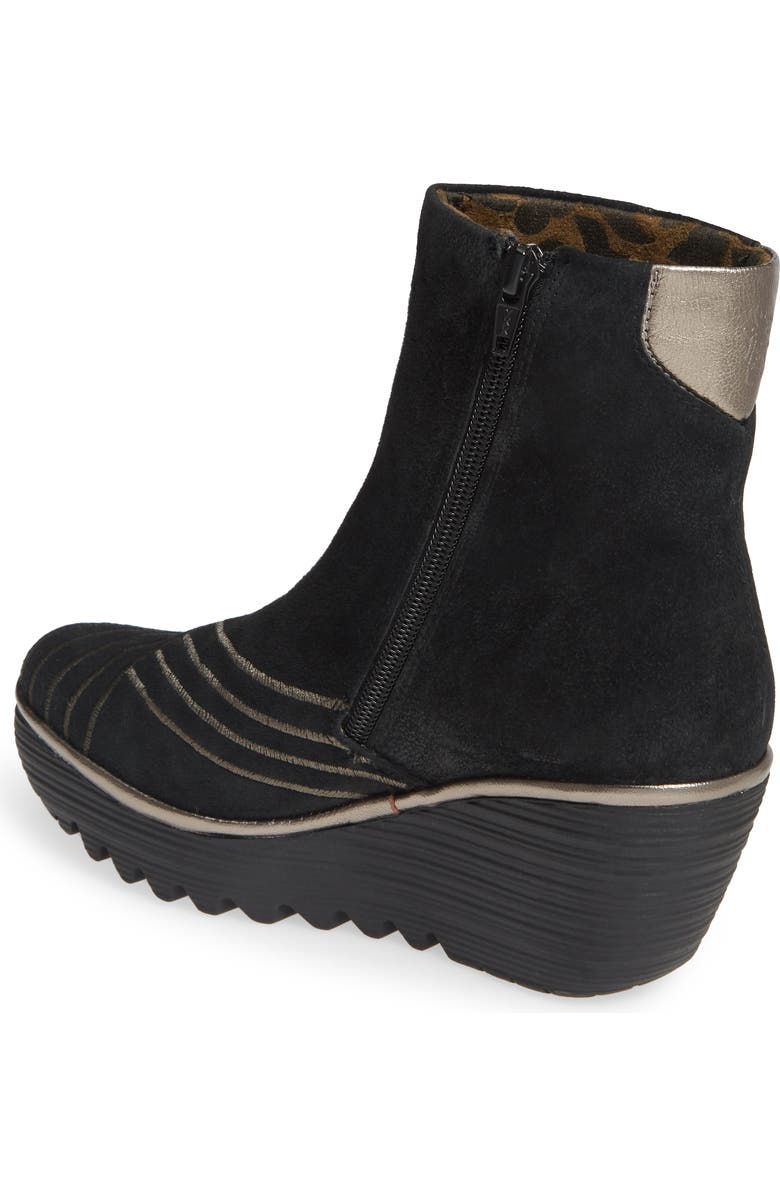 Fly London Yeni Platform Wedge Bootie, Alternate, color,