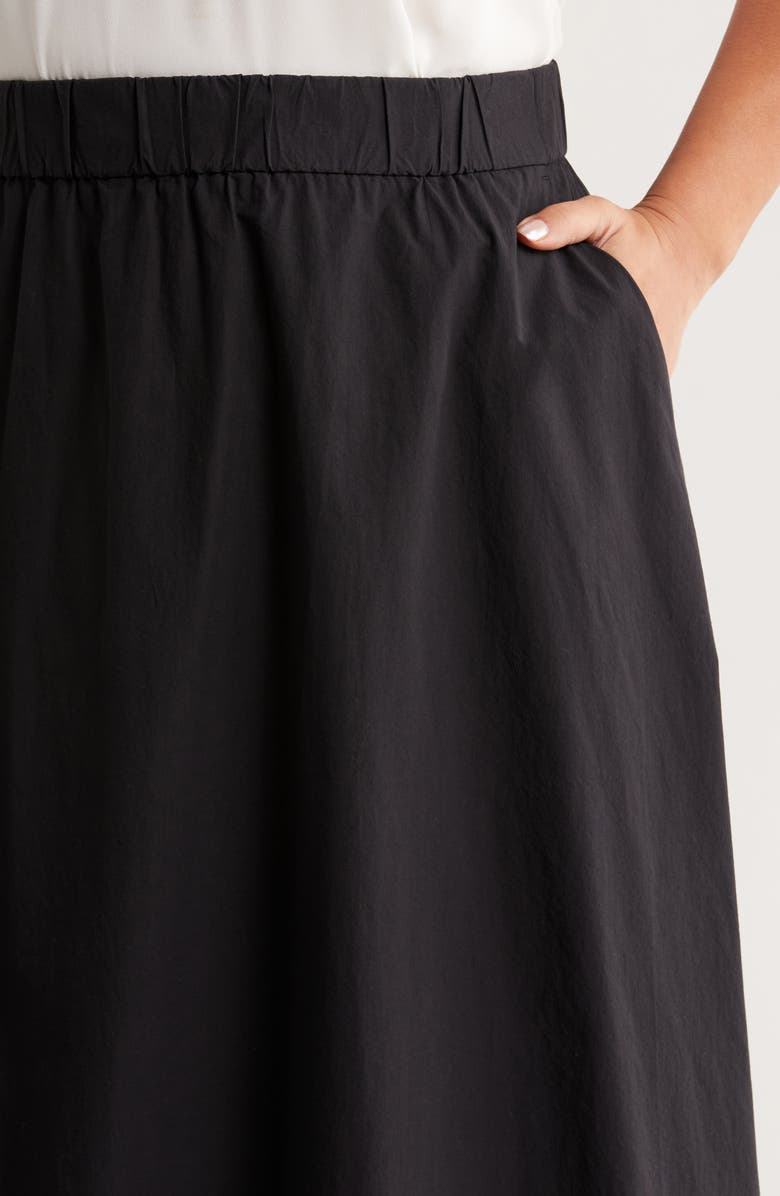 Eileen Fisher Organic Cotton Poplin Maxi Skirt, Alternate, color, 