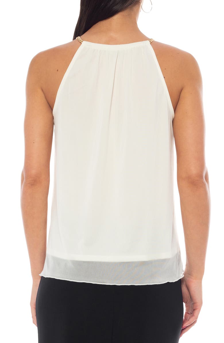 TASH AND SOPHIE Chain Strap Sleeveless Top, Alternate, color, Ivory