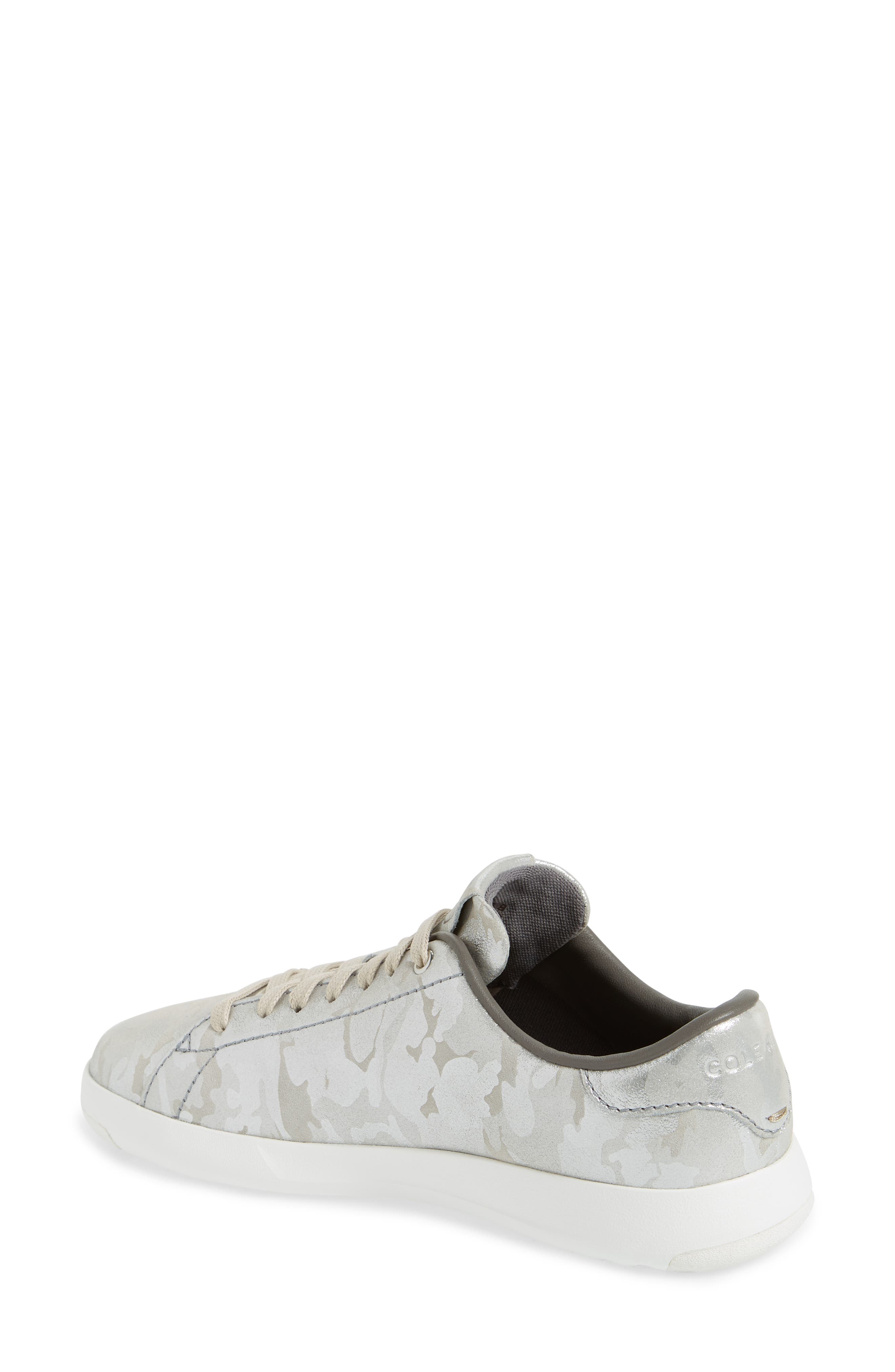 GrandPro Tennis Shoe, Alternate, color, DOVE METALLIC CAMO LEATHER