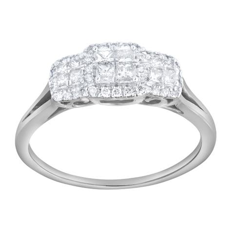 Varenne 0.35 Ct 10K Gold Diamond Ring