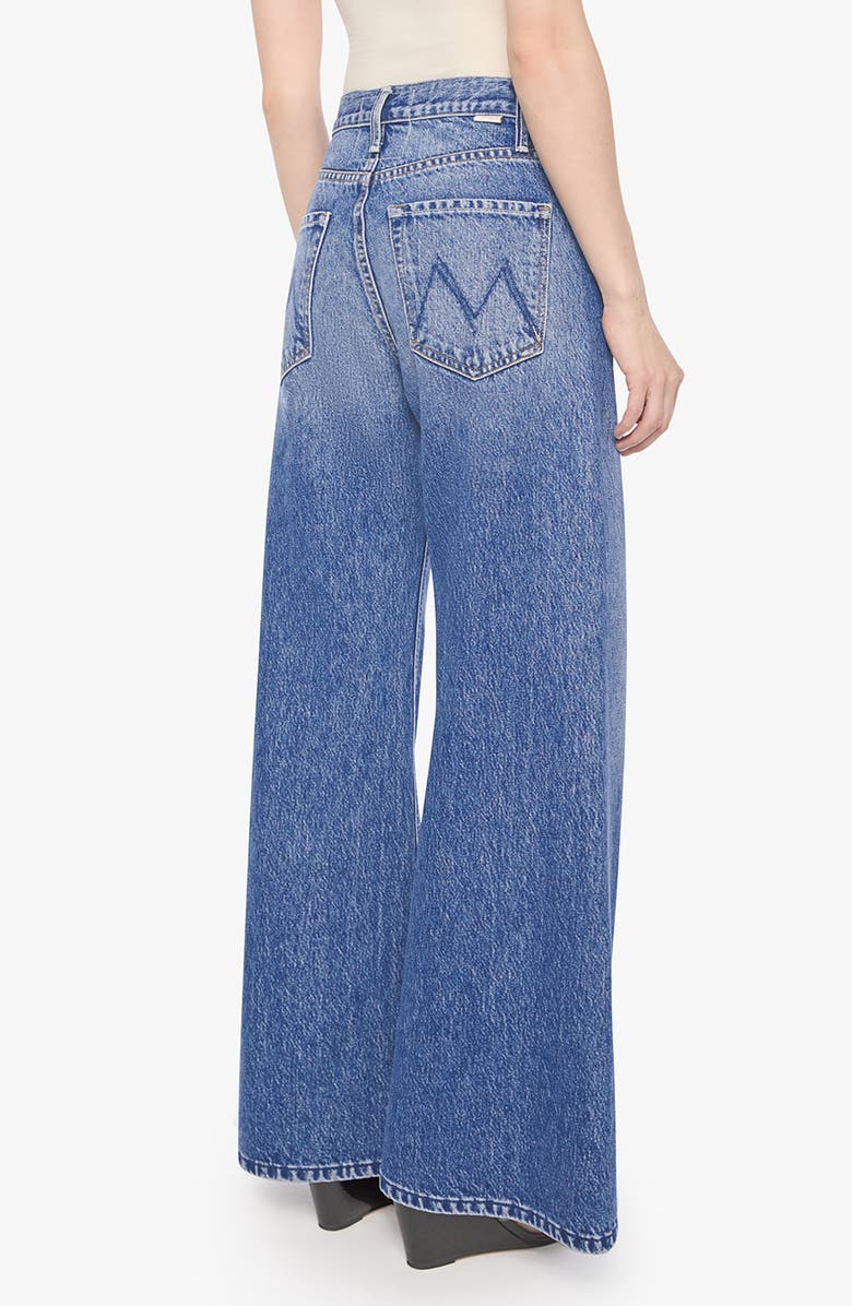 MOTHER Lil Lemon Twist Sneak High Waist Wide Leg Jeans, Alternate, color, Rolling In The Dough