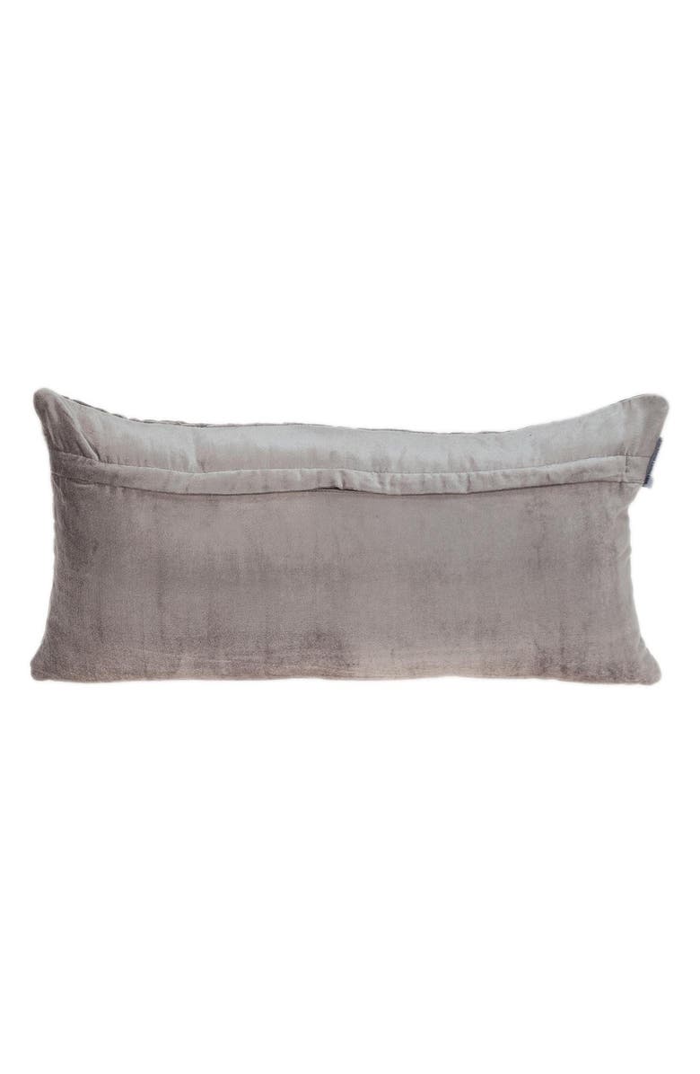 PARKLAND COLLECTION Reta Velvet Throw Pillow, Alternate, color, Taupe