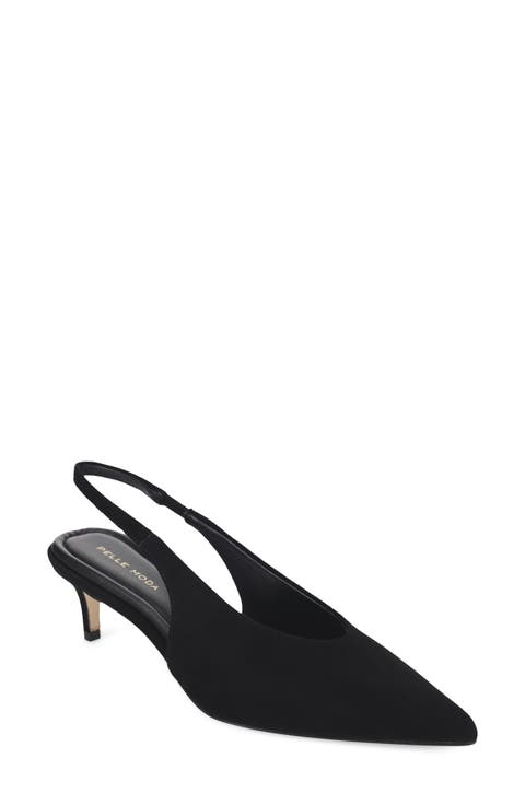 Abbee Leather Slingback Pump