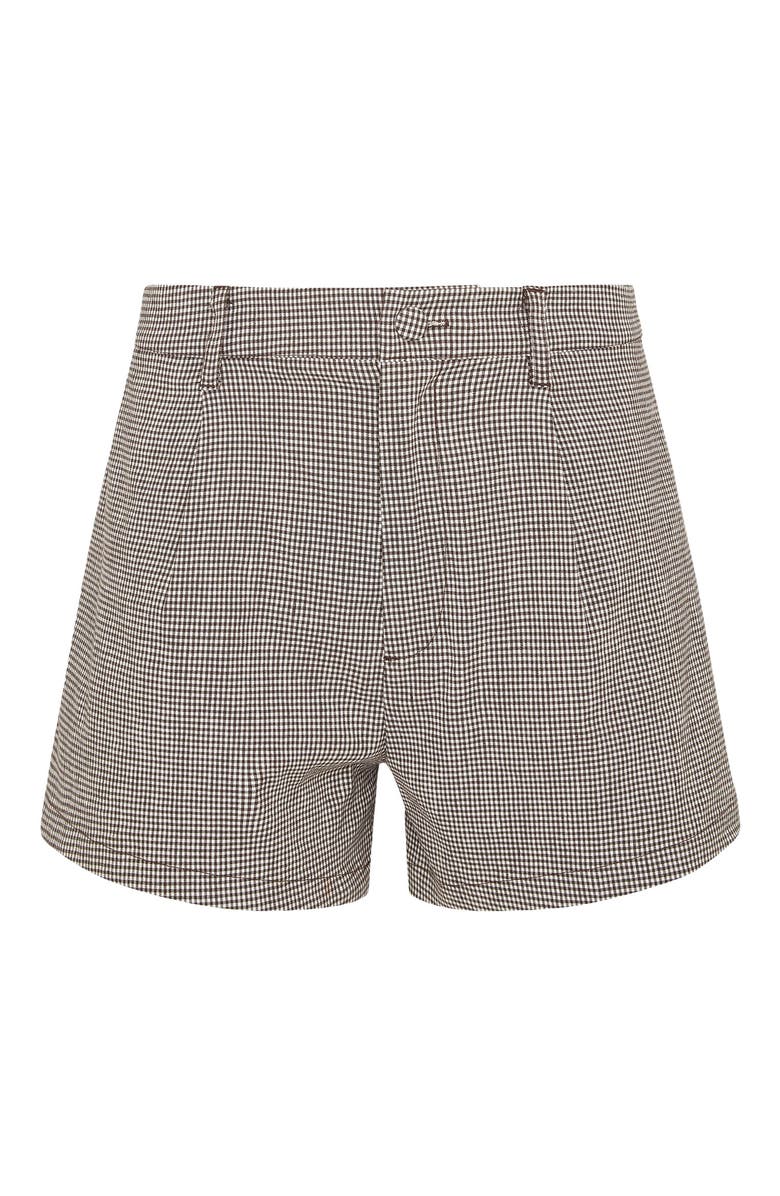 Onia Linen Stretch Short, Alternate, color, Brown/White