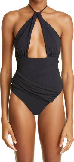 ワンピース水着 NENSI DOJAKA Woman Swimsuit Black NDSS23SWIM001 BLACK NENSI DOJAKA-cut-out swimsuit-NDSS23SWIM001 BLACK – Dope