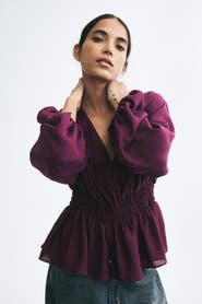 H&M Smocked Blouse