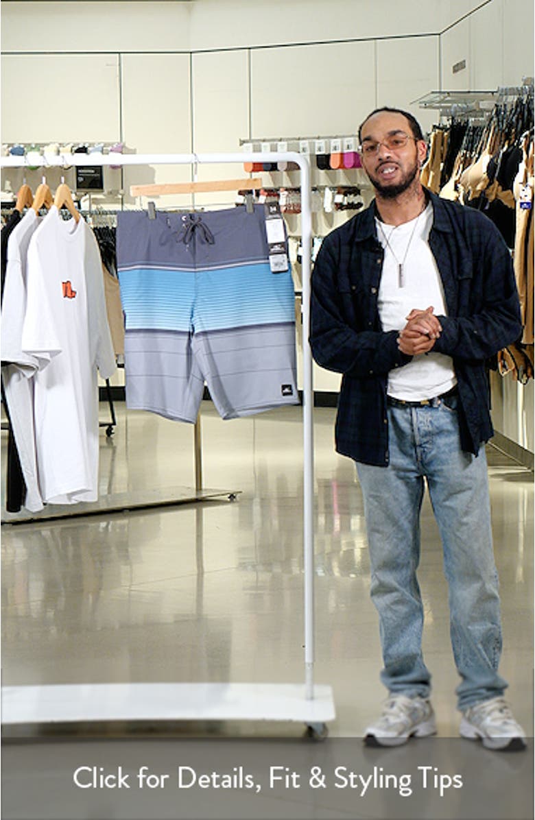 Lennox Stripe Board Shorts, sales video thumbnail