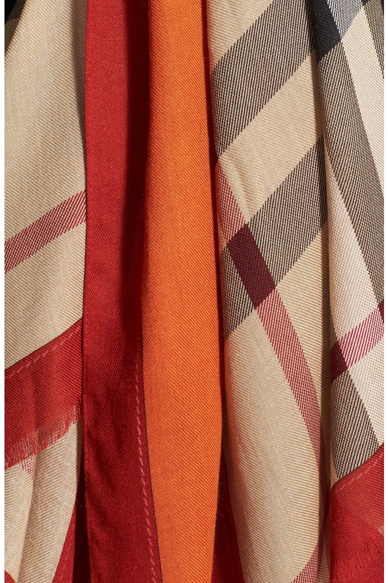 Oblong Scarf, Alternate, color, VIBRANT ORANGE