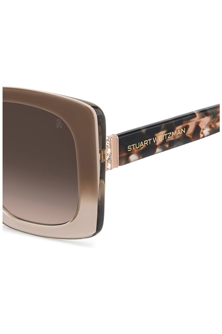 53mm Gradient Square Sunglasses, Alternate, color, BEIGE