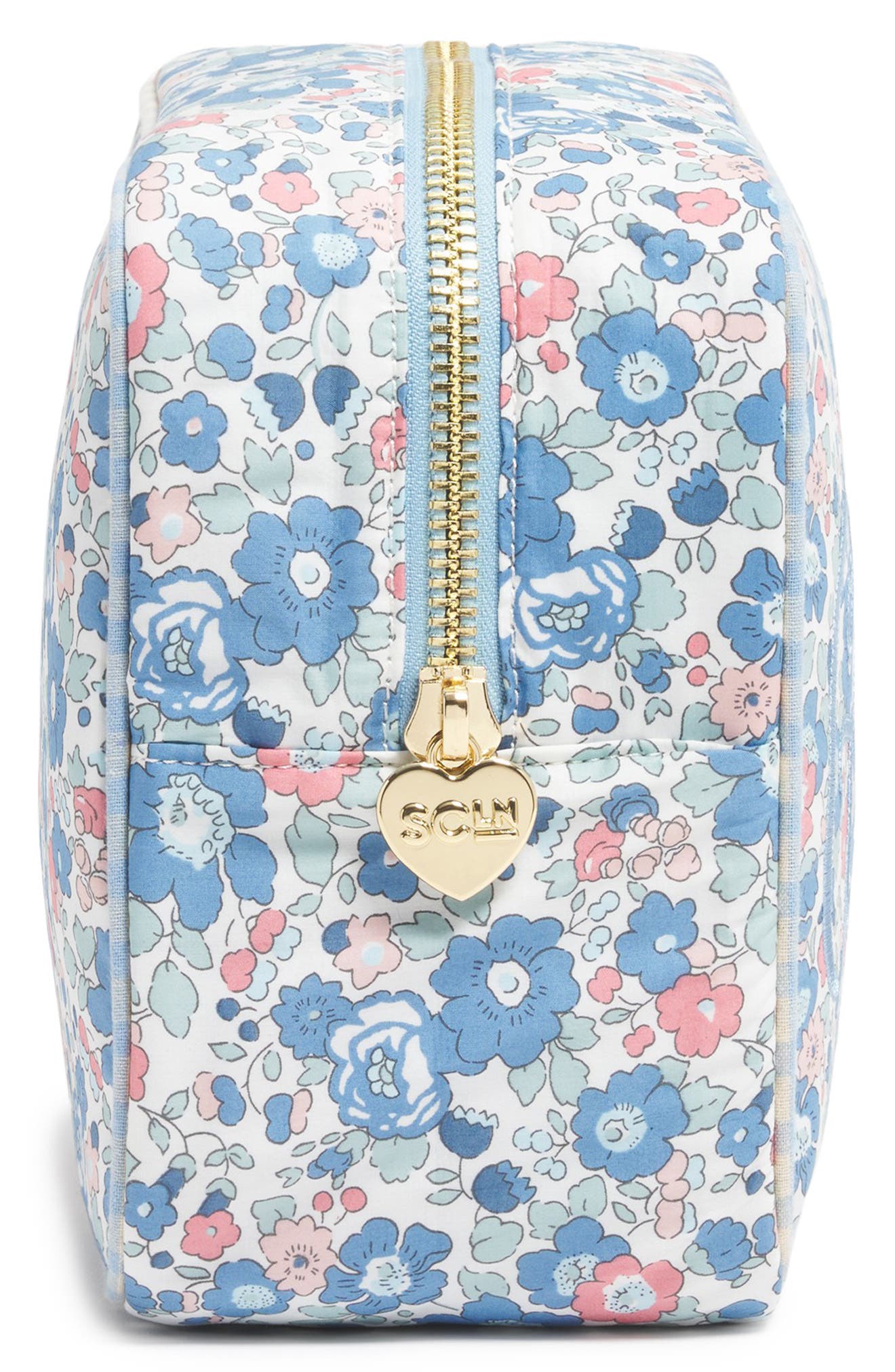 Stoney Clover Lane x Liberty Large Getaway Embroidered Pouch, Alternate, color, Betsy