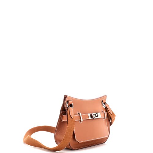 Pre-owned Hermes Hermes Jypsiere Bag Evercolor Mini In Gold