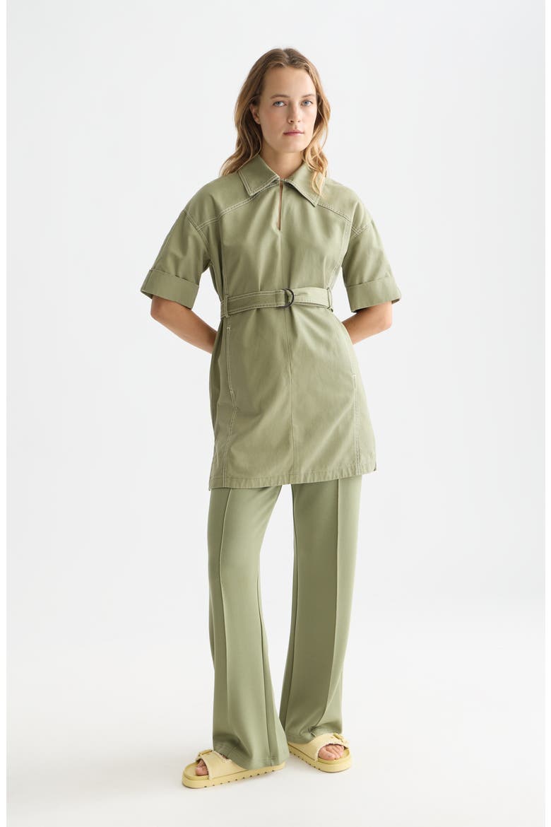 Pintuck Sweatpants, Alternate, color, OIL GREEN