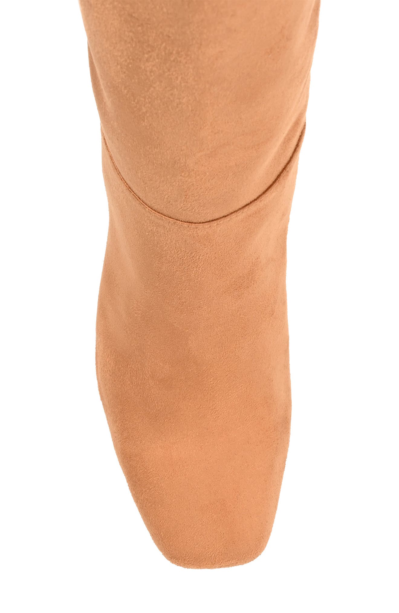 Journee Collection Elisabeth Croc Embossed Tall Boot, Alternate, color, Tan