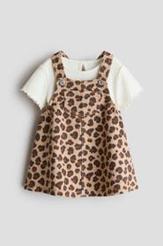 H&M 2-piece overall dress and top set