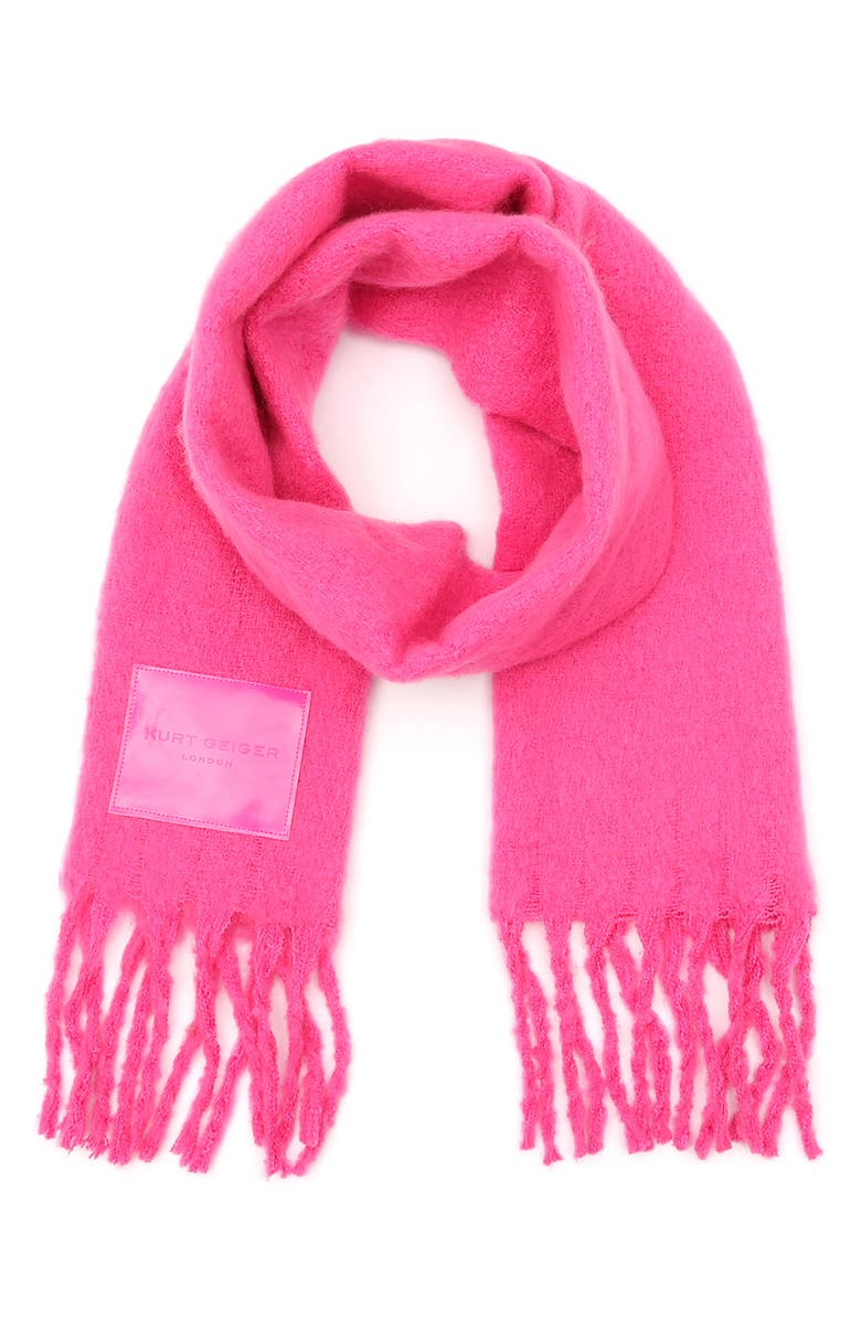 Kurt Geiger London Yarn Dye Fringe Scarf, Main, color,