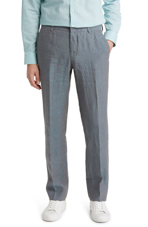 Trim Fit Linen Trousers (Regular & Big)