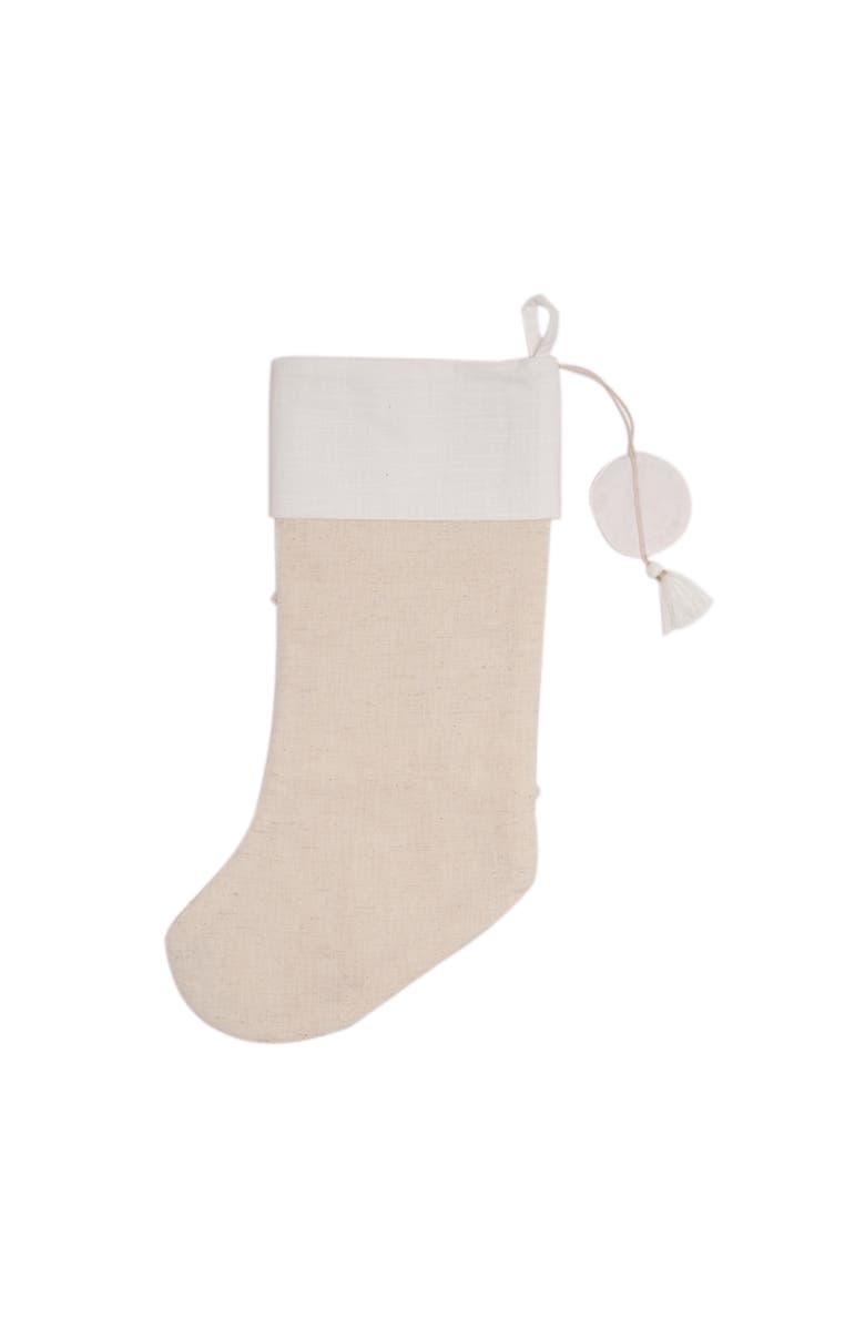 C&F Home Gold Coast Sand Dollars 100% Cotton Hanging Christmas Stocking 20", Alternate, color, Gold