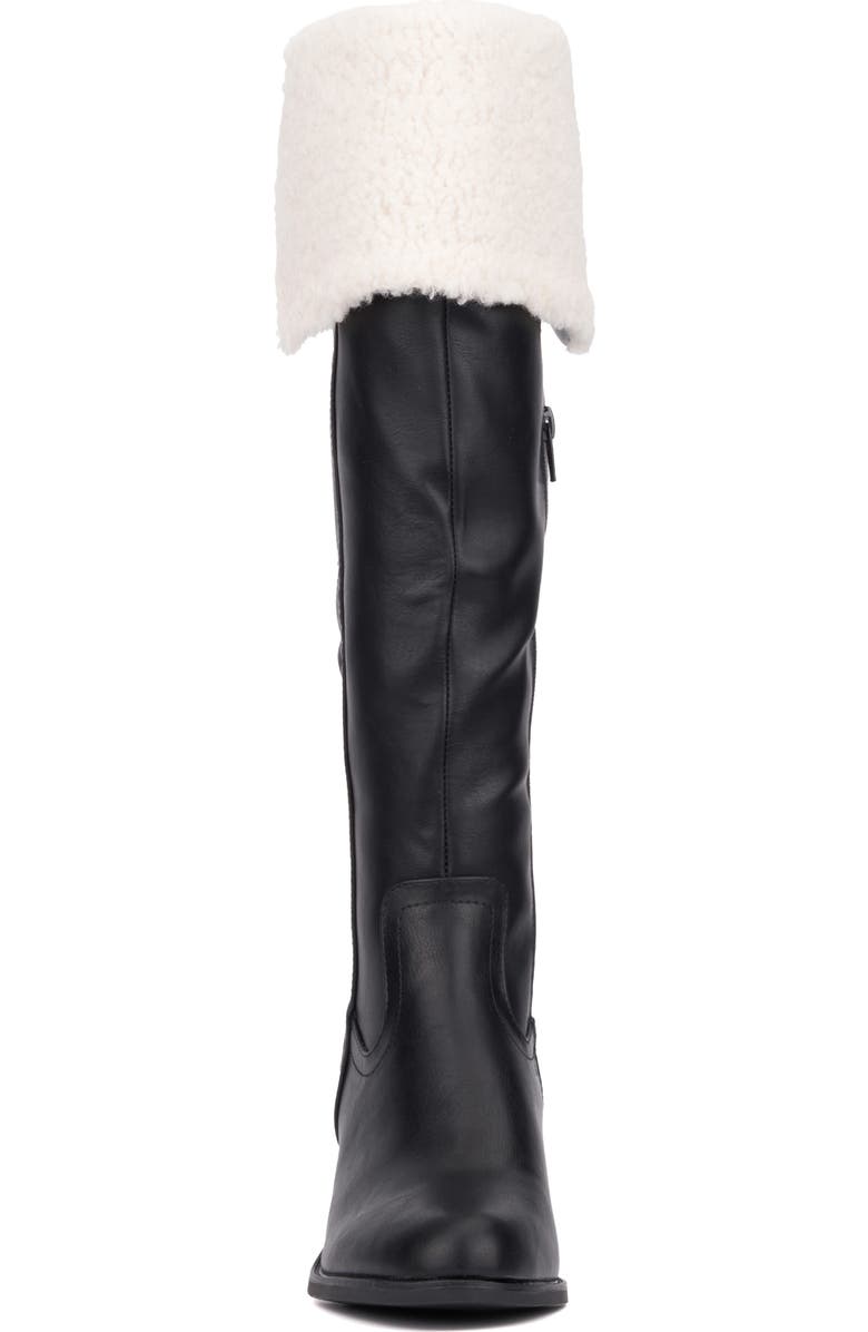 NEW YORK AND COMPANY Devi Faux Shearling Cuff Boot, Alternate, color,