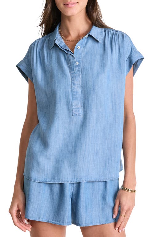 Vineyard Vines Chambray Top In Blue