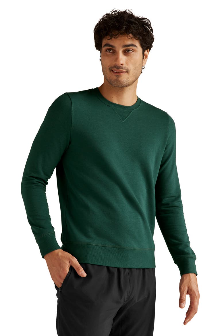 Always Beyond Crewneck Sweatshirt, Alternate, color, DARK SPRUCE GREEN