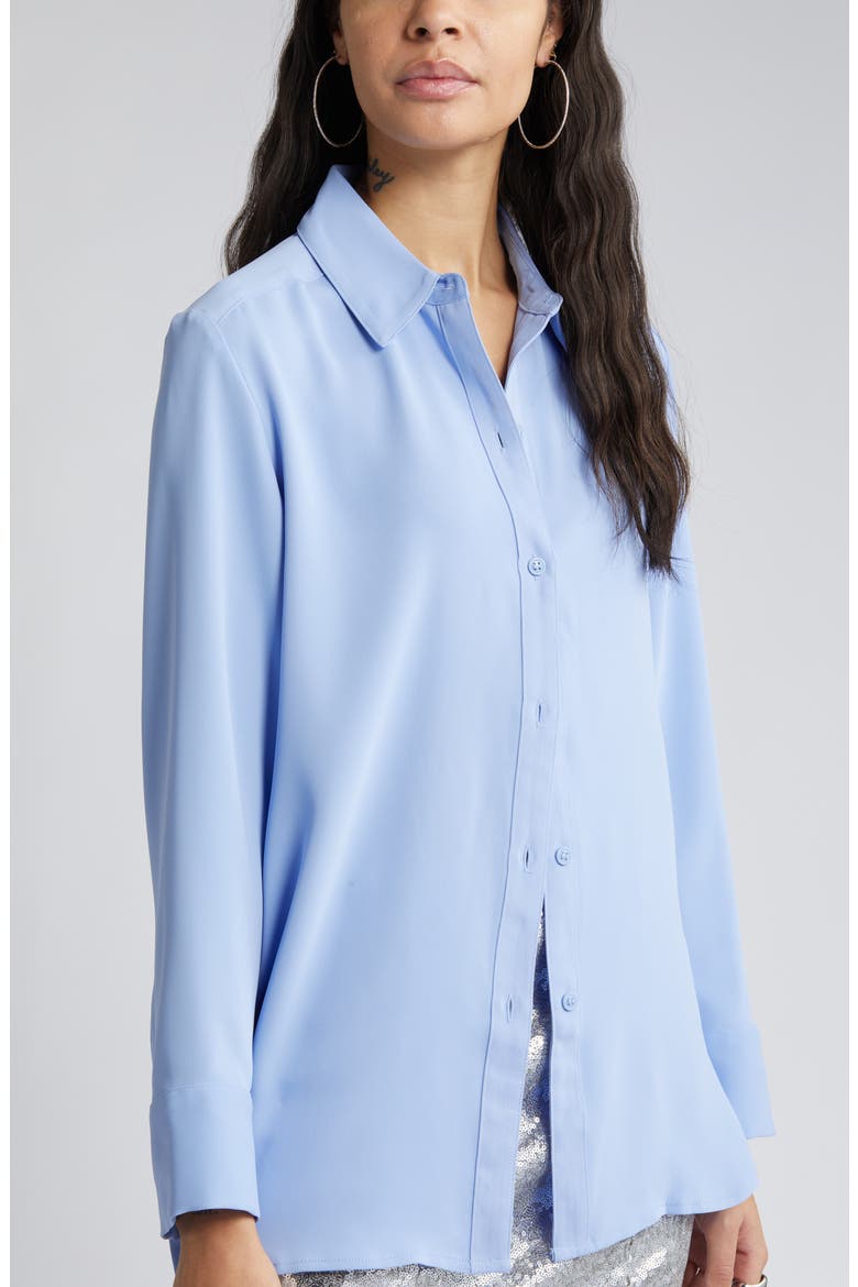 Button Down Shirt, Alternate, color, BLUE HYDRANGEA