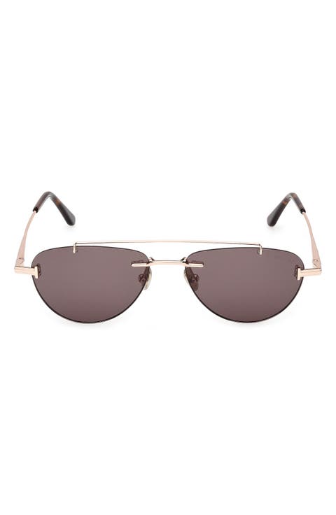 Astor 55mm Gradient Pilot Sunglasses