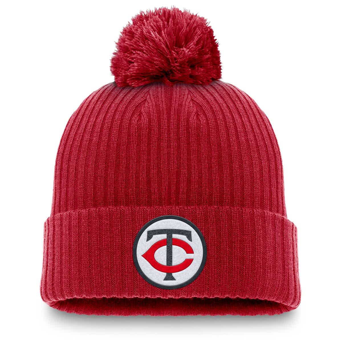 Nike Men's Nike Red Minnesota Twins Cooperstown Collection Patch Cuffed ...