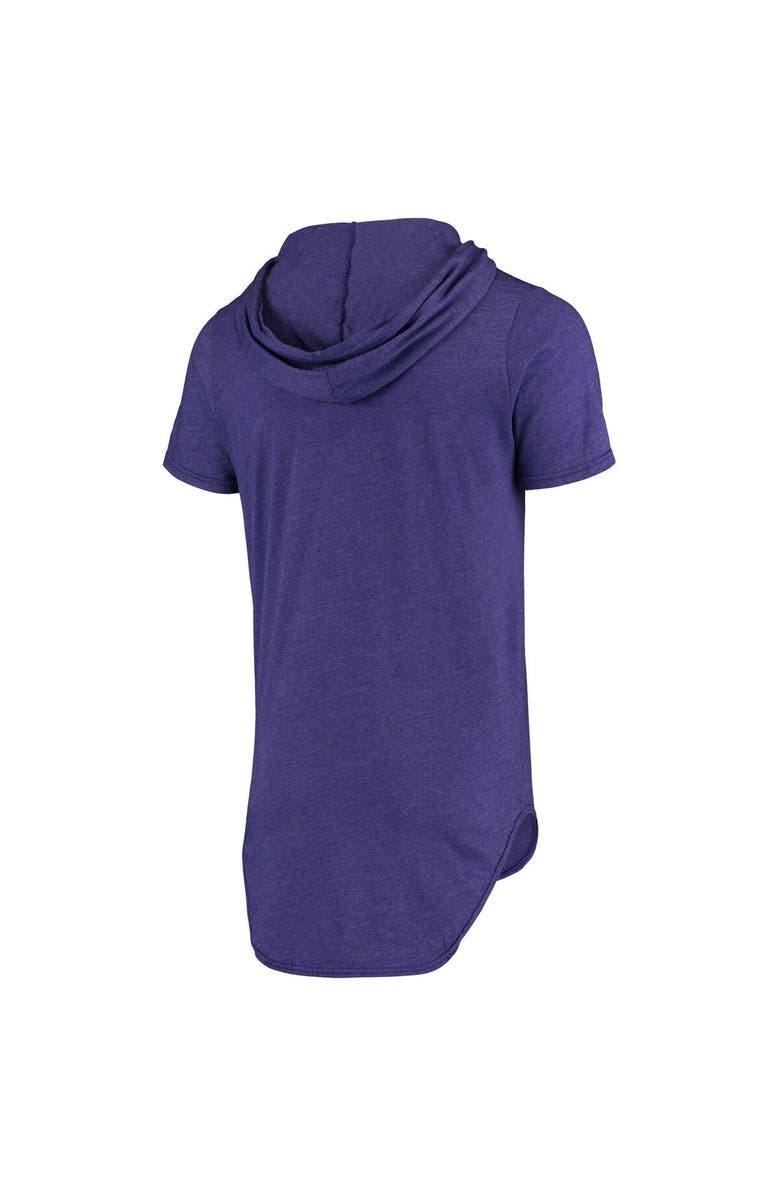 Majestic Threads Men's Majestic Threads Purple Minnesota Vikings Primary Logo Tri-Blend Hoodie T-Shirt, Alternate, color, 