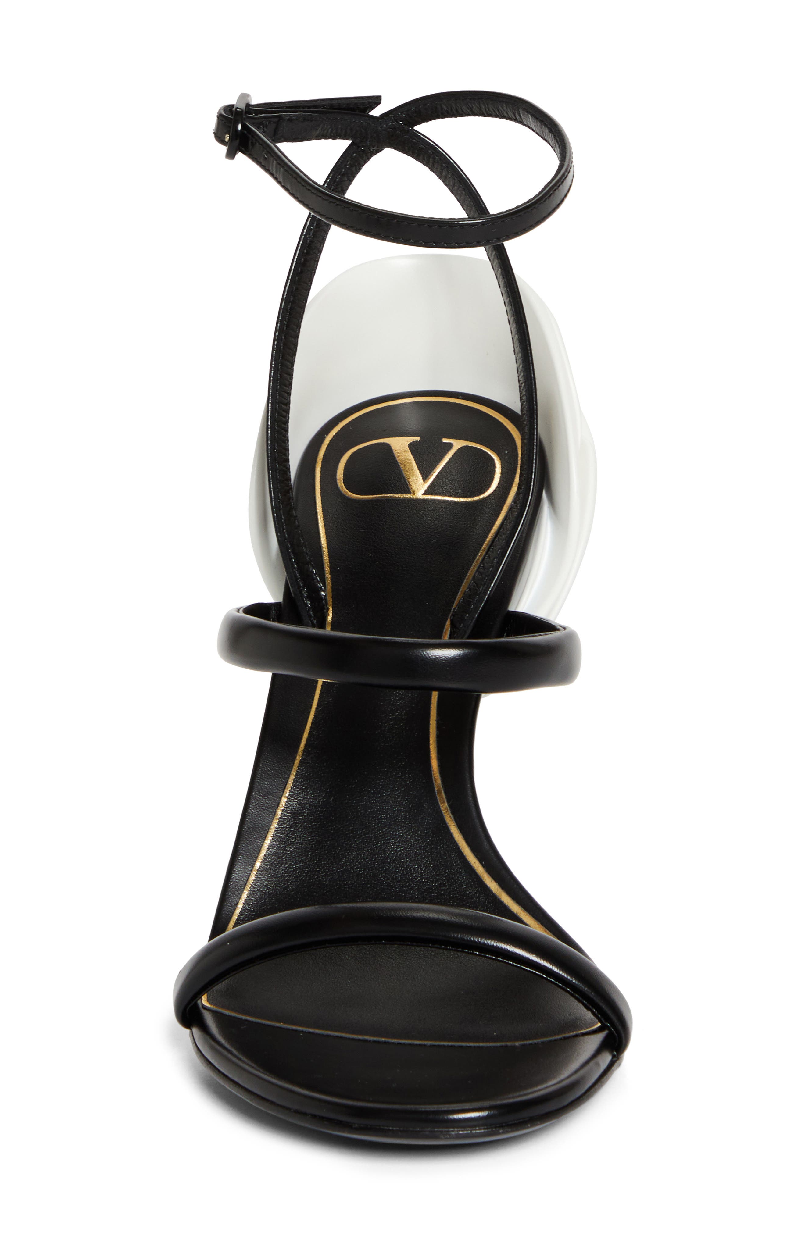 Valentino Garavani Archive Roserouche Ankle Strap Stiletto Sandal, Alternate, color, 